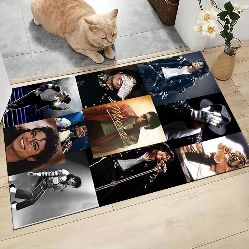 Michael Jackson Iconic Performances Carpet Rug Soft Washable Antislip Home Living Room Sofa Mats Personalized Christmas Rug