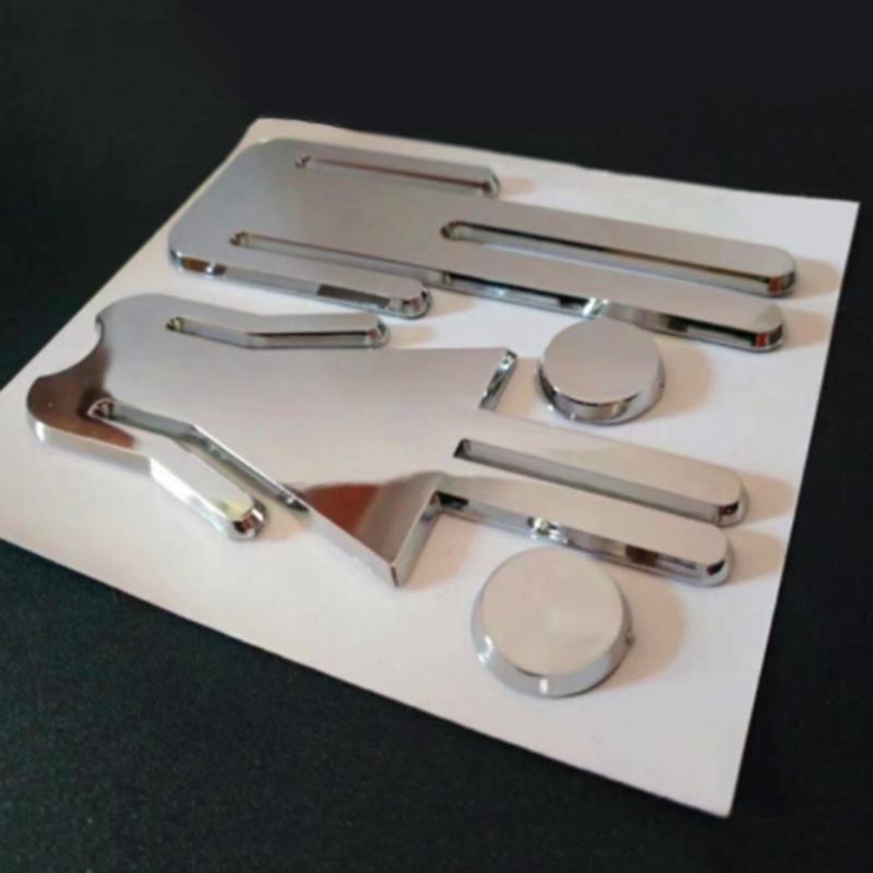 WC / Badezimmer / Toilette Tür-Wandschilder MANN & FRAU Kunststoffschild Hinweiszeichen 3D Dreidimensionales Edelstahl-Schild