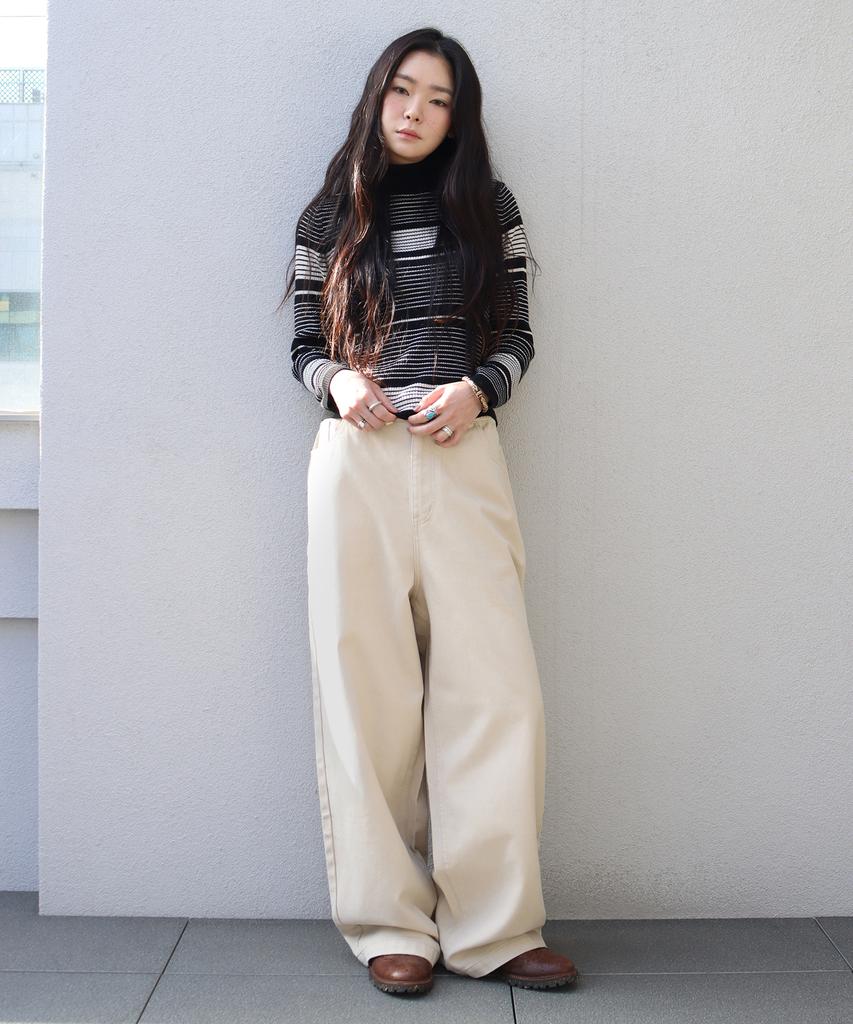 FILLUMINATE Twill Cotton Elastic Waist Pants - 3 Colors