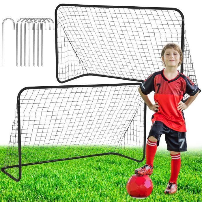 But de football - SPRINGOS - SPRINGOS - 183 x 122 cm - Structure acier - Filet plastique résistant (lot de 2)