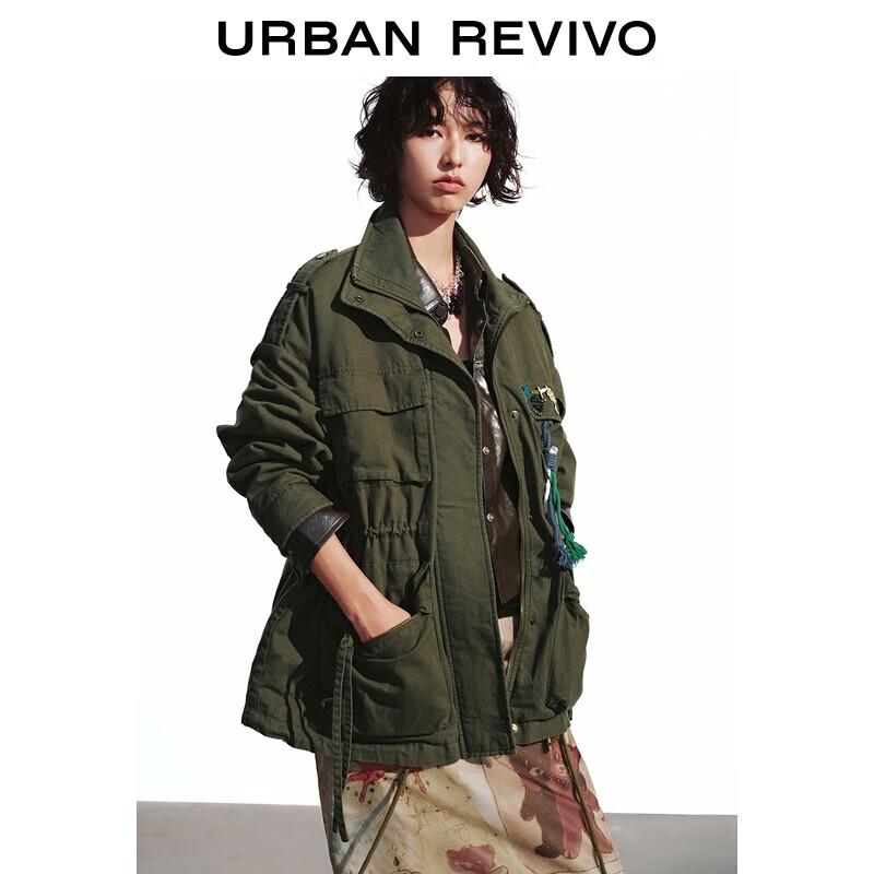 

UR 2025 Женская рабочая куртка с несколькими карманами, значком и утеплителем M