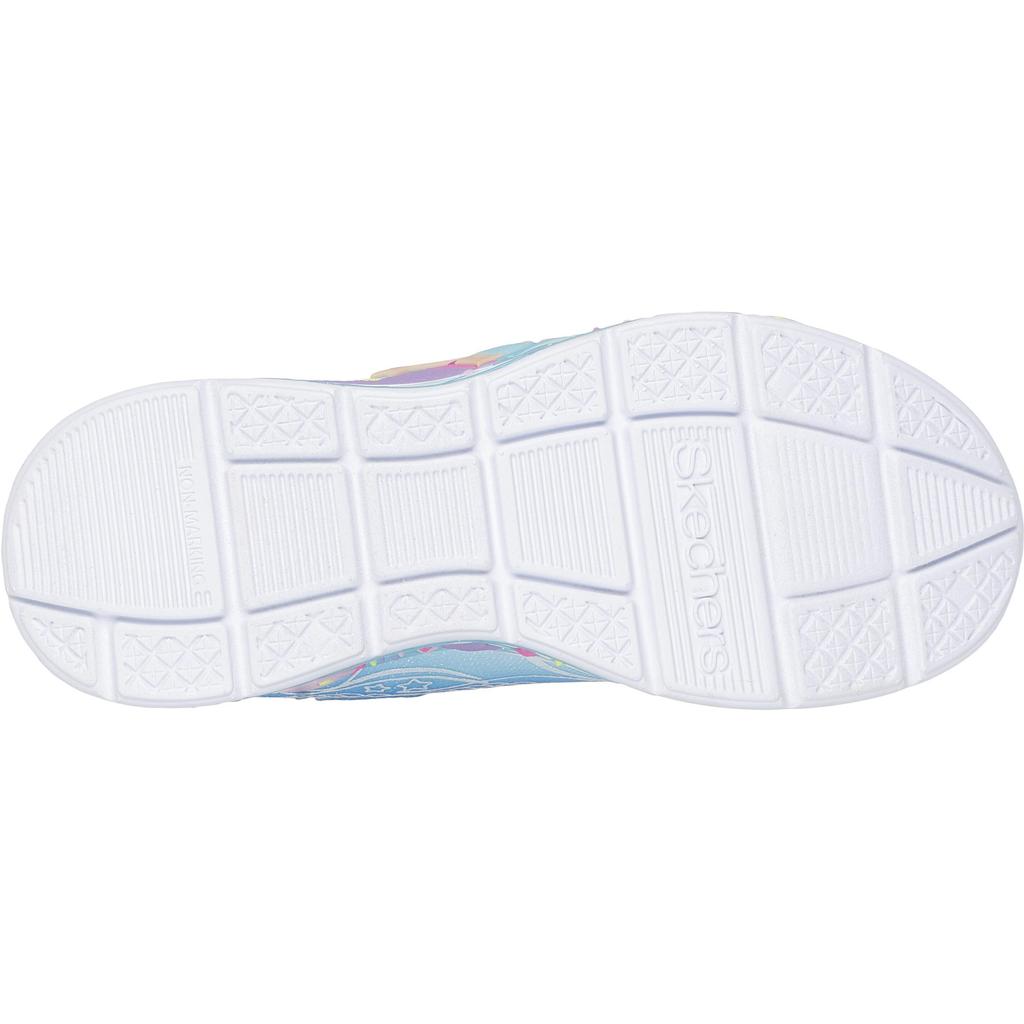 Skechers S-Lights Mermaid Dreams Trendy Comfortable Slip-Resistant Durable Low-Top Casual Shoes Kids sneaker Blue 303060L-BLMT