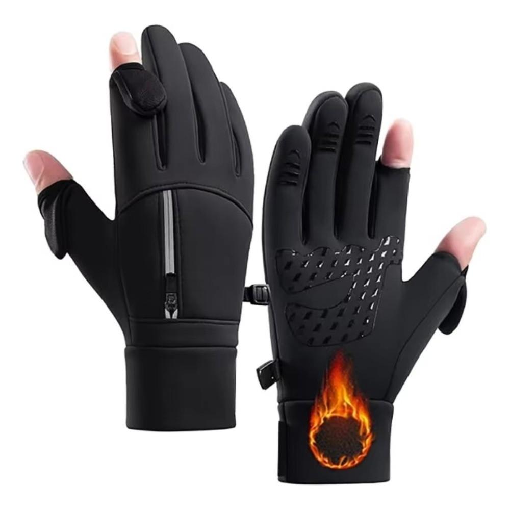Storage Design Touch Screen Gloves Unisex Flip Gloves Warm Outdoor Sports Gloves Riding