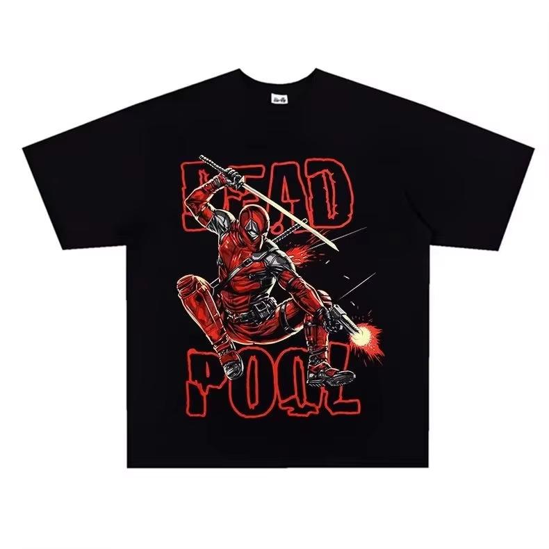 2026 Superhéroe Marvel Colección Tendencia Estadounidense Retro Camiseta De Manga Corta De Algodón Puro Para Hombres Y Mujeres