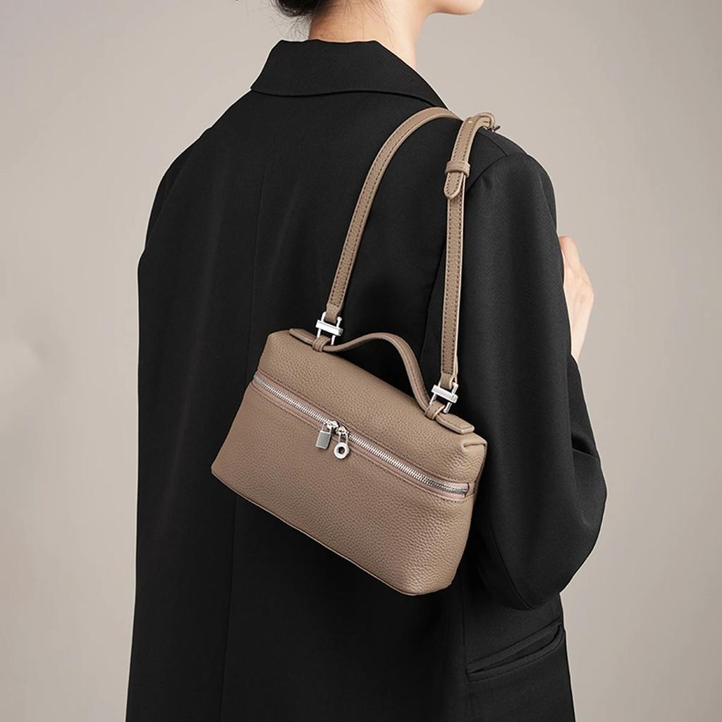 Moda feminina Lichia Padrão Lancheira com Bolsa Simples Bolsa Mensageiro