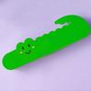 Silicone Pencil Case Cute Crocodile Zipper Penbag Portable Storage Pouch  Students