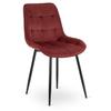 Chris Burgundy Velvet Modern Upholstered Dining Chair