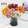 Reusable Artificial Floral Centerpieces Daisy Flowers, Realistic Plastic Arrangements, Faux Flower Bouquet, Lifelike Flowers for Home Decor