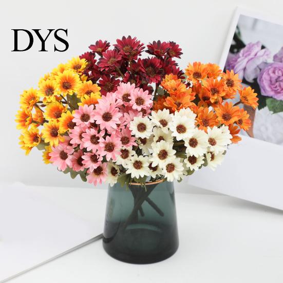 Reusable Artificial Floral Centerpieces Daisy Flowers, Realistic Plastic Arrangements, Faux Flower Bouquet, Lifelike Flowers for Home Decor