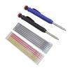 2.8mm Carpenter Pencil Set Mechanical Woodworking Pencil with Refills Set for Writing Drafting Sketc