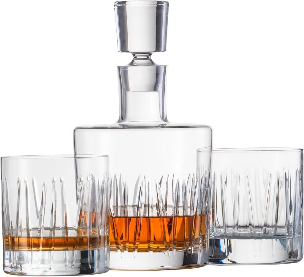 ZWIESEL GLAS Carafe & Tumbler, Basic Bar Classic, for Whiskey and Hard Liquor, 1 Whiskey Carafe Set, Machine-Made, s120143