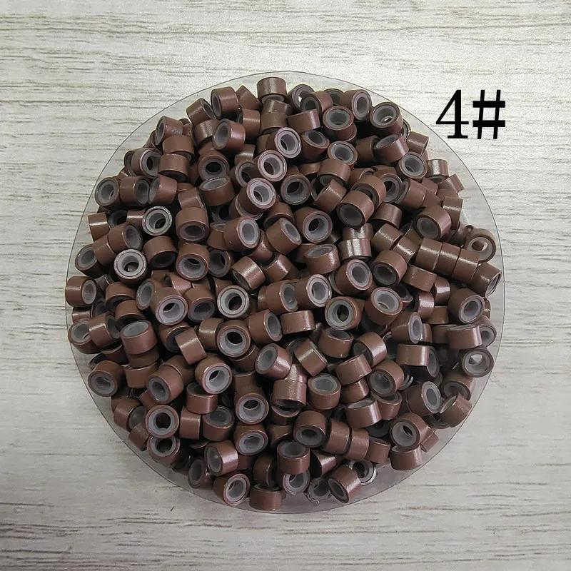 1 Beutel/100 Stück Mikroglieder/Perlen + 1 Stück Zugnadel + 1 Stück Häkelnadel + 1 Stück 3-Loch-Zange für Haarverlängerungen