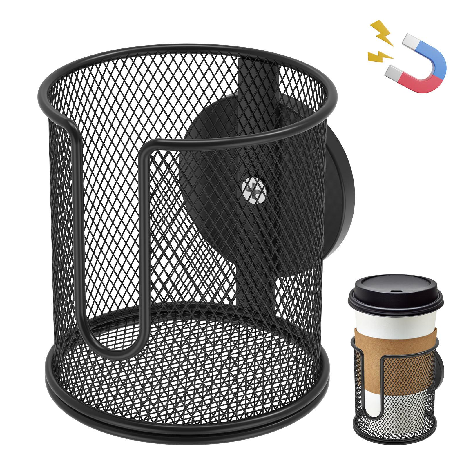 

Magnetic Cup Holder Fully Covered Anti Fall Magnetic Drink Can Holder Cup Caddy Multipurpose for Vehicles Tractor Mower чёрный