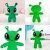 Peluche Alien Yeux Globuleux Vert Peluche Animale Dessin Animé Oreiller Cadeau Pour Enfants Sommeil