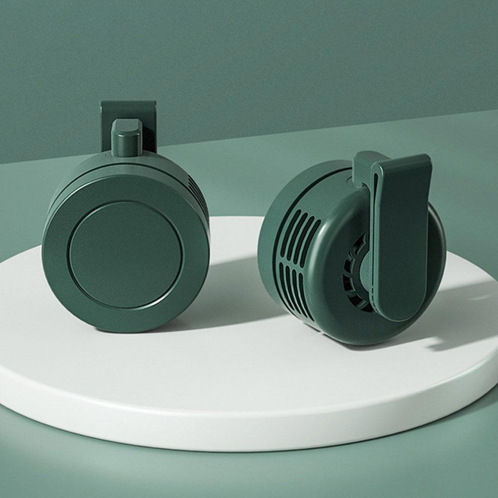 900mAh Portable Bladeless Mini Clip Fan Outdoor Handheld Air Cooling Waist Fan 3 Speeds Wind Rechargeable Electric Personal Fan