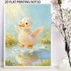 DIY 5D Pearl Bead Painting Kit with Frame Cute Pearl Duck Design Shiny Canvas Art for Bedroom Wall Decor and Gift Collection Display Craft