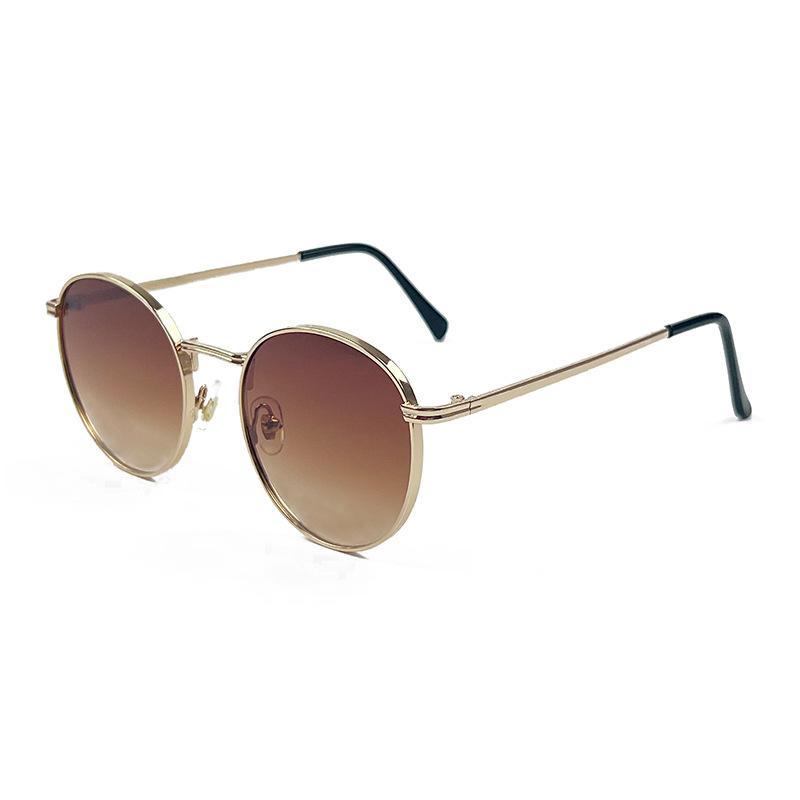 Sunglasses Women'S Trendy Retro Sunglasses Street Shooting Round Frame Glasses
