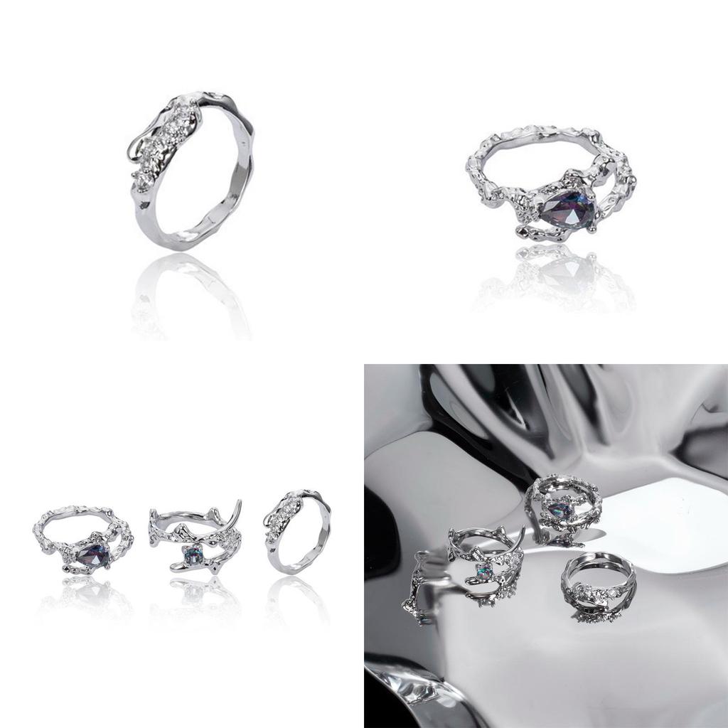 Copper Contemporary Womens Ring With Artistic Geometric Shape And Sophisticated Look For Trendy Lovers Jewelry