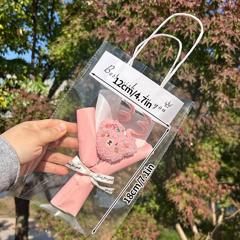 Mini Knitted Bouquet Girlfriend Creative Birthday Valentine's Day Gift Artificial Simulated Small Bouquet Wedding Companion Gift