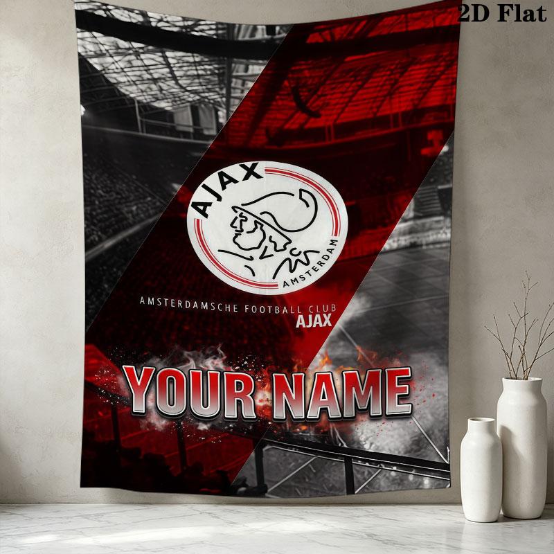 Afc Ajax Wall Hanging Printed Fabric Blanket Decorative Tapestries for Bedroom Living Room Home Decor