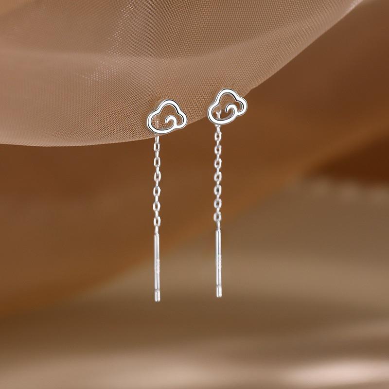 925 Sterling Silver Cloud Earrings: Trendy, High-End Design for Women (2022)