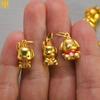 Gold-Plated Copper Doraemon & Animal Charms for DIY Bracelets & Necklaces