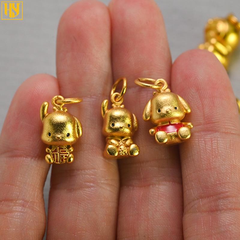 Gold-Plated Copper Doraemon & Animal Charms for DIY Bracelets & Necklaces