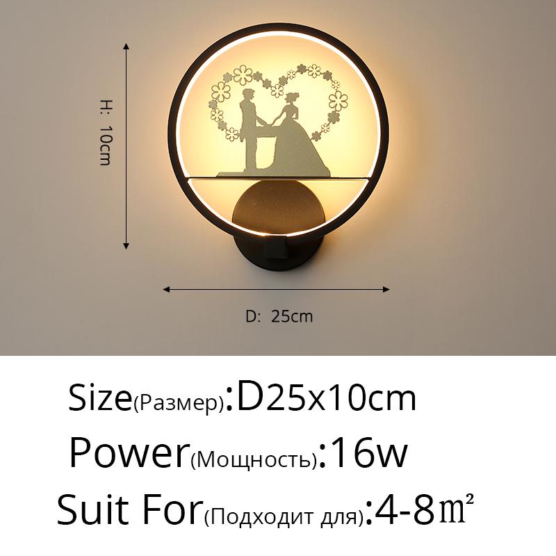 Simple Modern Creative Led Wall Lamp for Living Room Bedroom Kitchen Foyer Ofiice Coffee Bar Indoor Lighting Decorative Lamps