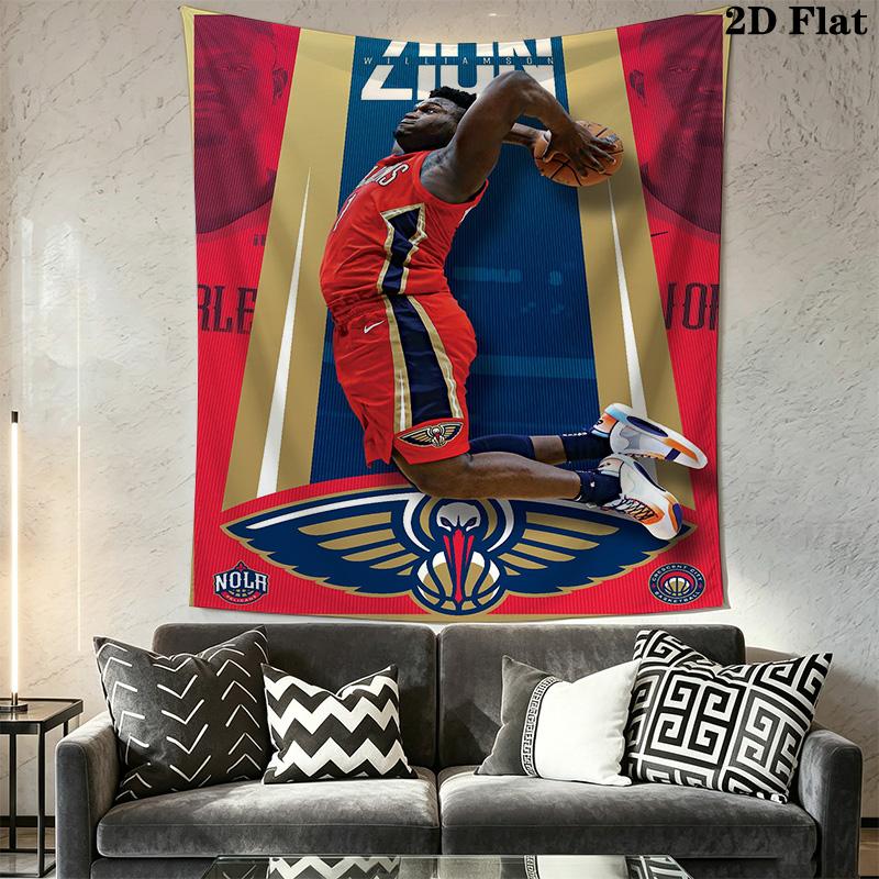 Zion Williamson Power Poster Threepiece Set 1 Duvet Cover 2 Pillowcase Without Core Soft And Comfortable Bedding Set
