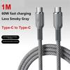 100W Typ-C zu Typ-C Kabel PD Schnelllade-Ladegerät Typ-C-Kabel für Macbook Samsung Xiaomi USB-C-Kabel 2m Neues Modell