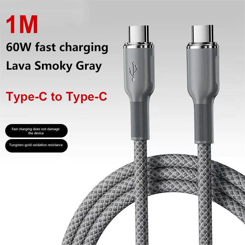 100W Typ-C zu Typ-C Kabel PD Schnelllade-Ladegerät Typ-C-Kabel für Macbook Samsung Xiaomi USB-C-Kabel 2m Neues Modell