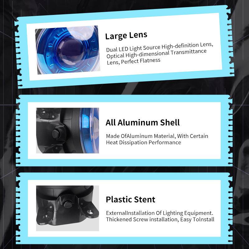 Proiectoare LED cu Angel Eye, Lumini de ceață, Lumini LED DRL pentru zi, Alb, Chihlimbar pentru Honda Nissan 33900-T0A-A01 H451SAJ100