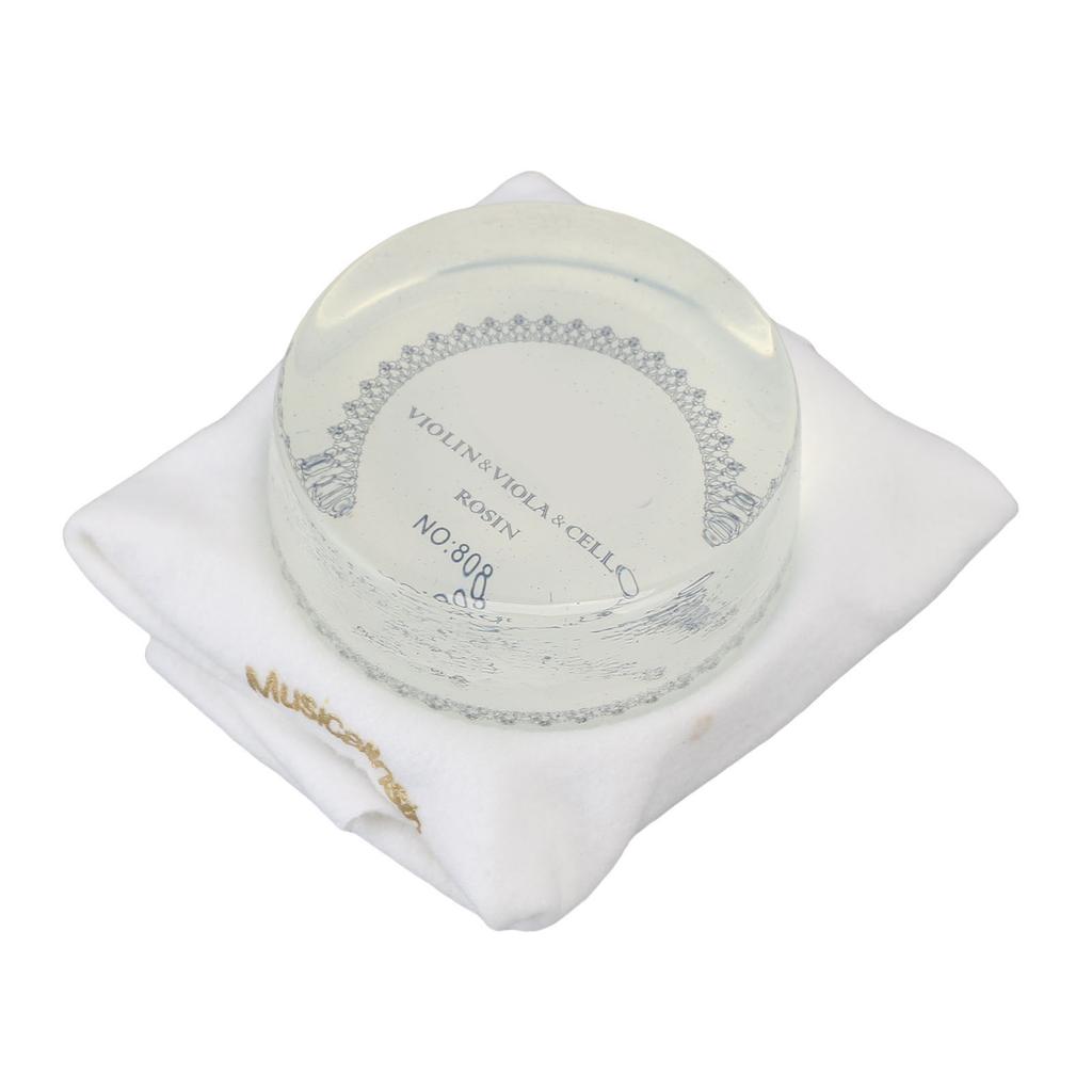 Violin Rosin High Purity High Friction Low Dust String Rosin for Viola Cello Erhu Music Instrument White