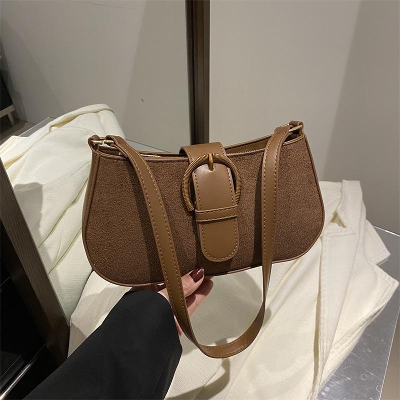 Summer new fashion buckle niche casual commuting versatile shoulder underarm bag premium handbag