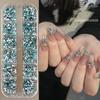 12 Boxed Mini Small Resin Nail Drill Mixed Color Acrylic Flat Special-shaped Drill Nail Art Accessories