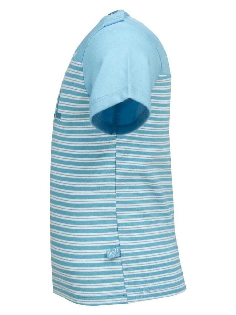 Chłopięcy T-Shirt Z Krótkim Rękawem Chill Niebieski Lief