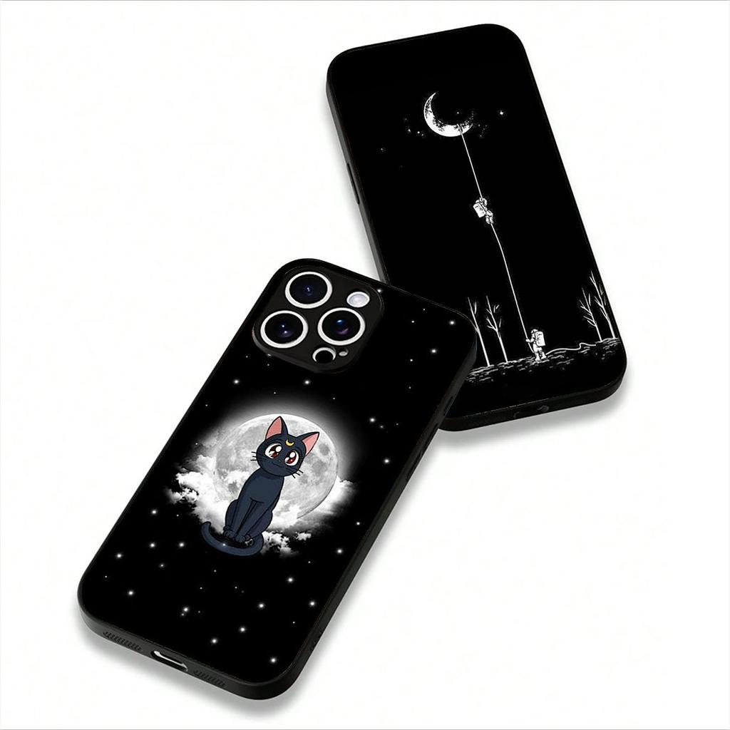 For Xiaomi Redmi 15C 15 A4 A5 9A 9T 10A 10C 9C NFC Note 11 9 8 10 Pro 8T Phone Cover Case Moon Stars Sky Astronaut Cat Rocket