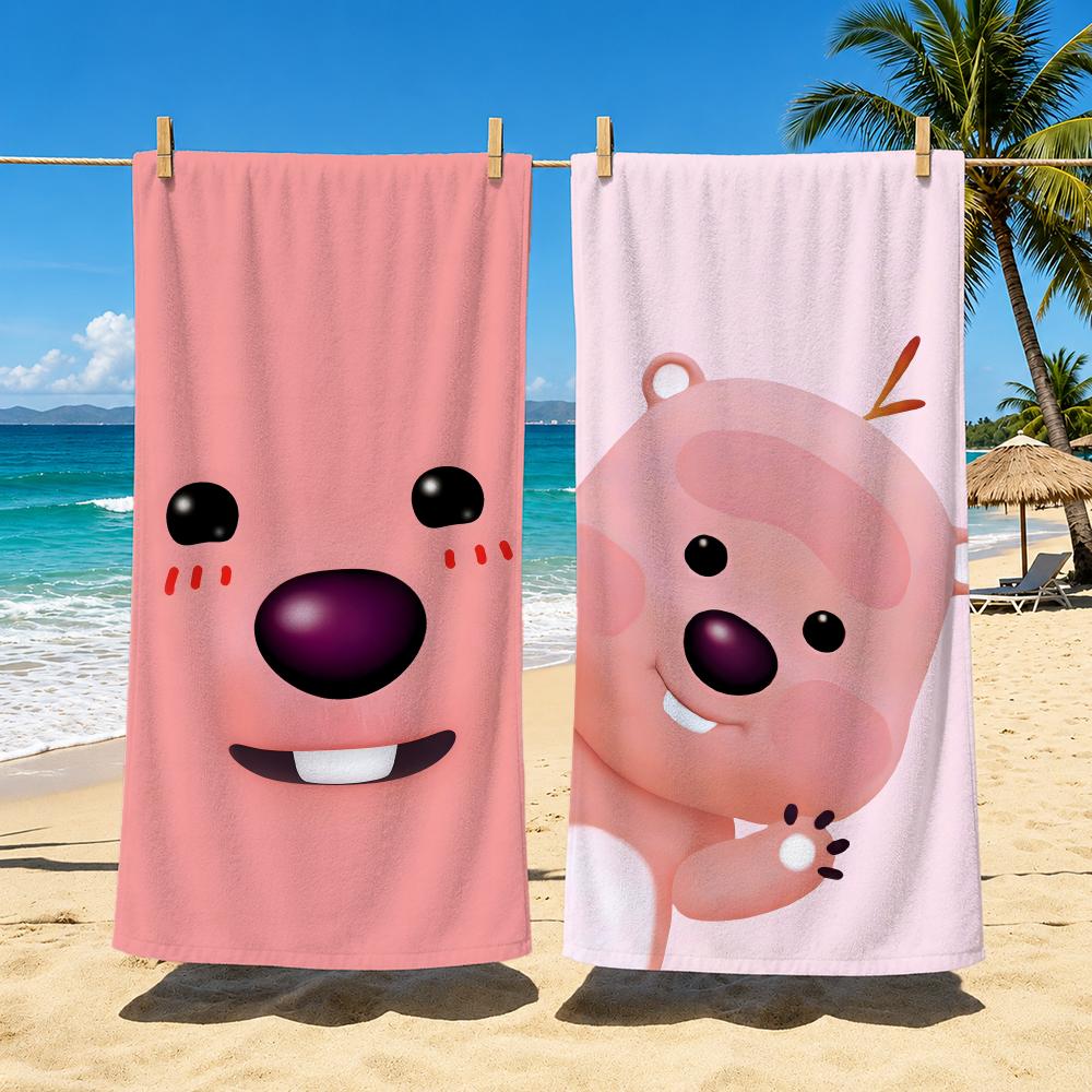 Character L-Loopy Towel Towel Soft Pool Gift For Travel Gym Shower Cool Camping Quick Dry Sports Large Beach Towel