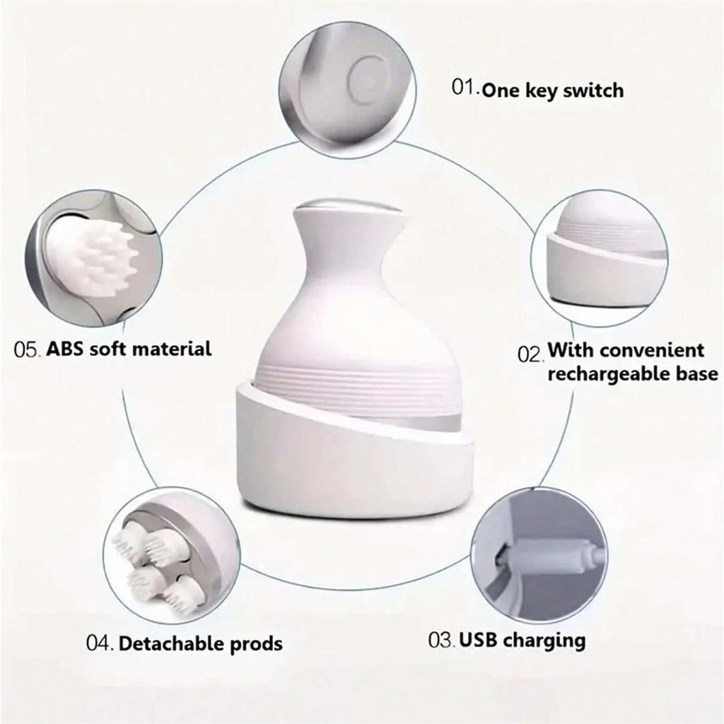 Electric Head Massager & Pet Massager, High Frequency Vibration Scalp Massage For Deep Relaxation Relieve Stress, Rechargeable