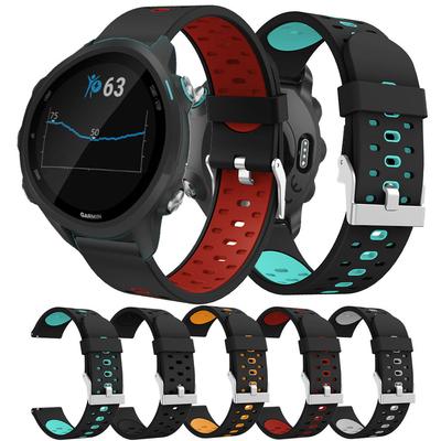 Uhrenarmband für Garmin Forerunner 245 / 245M / Vivoactive 3 weiches Silikon Smartwatch-Armbänder für Forerunner 645 Music Armbänder