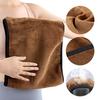 Double-layer 360-degree High-elastic Inner Coffee Velvet Sports Abdominal Belt, Thickened Warm Cylinder Waist Protective Gear In Winter