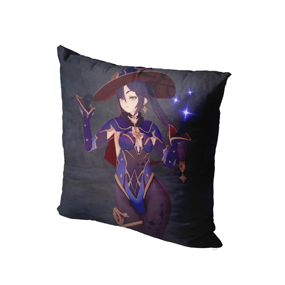 Anime Cartoon Genshin Series Printed Pillowcase Cute Kawaii Pink Bedside Bedroom Sofa Cushion Cover Body Pillow Case x