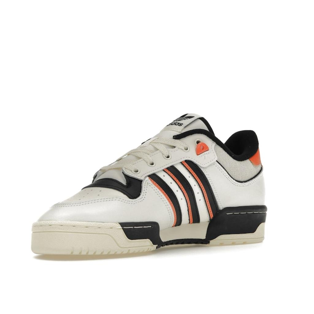 Adidas Rivalry 86 Low Hvit Svart Impact Orange Unisex Sneakers Skyhvit Kjerne-svart Semi-impact-oransje IE7140