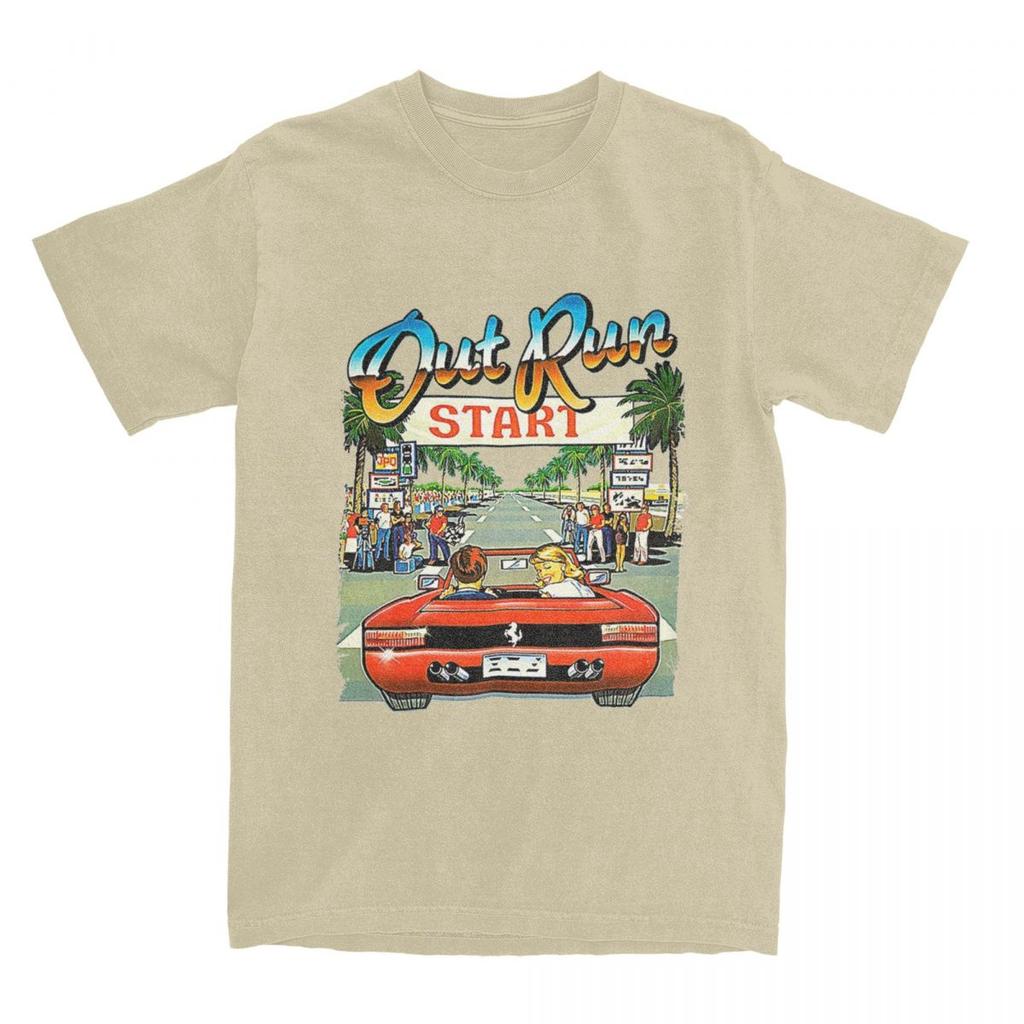 Herren Damen Out Run Videospiel Shirt Bekleidung Lustig 100% Baumwolle 80er Gaming T-Shirt Top Tee Kleidung Neuankömmling