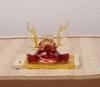Craftsman House Helmet Ornament Small May Festival Tango no Sekku Handmade Glass - (Red Style) (Height 8cm) Doll, (Boys' Festival),