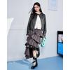 IEFIEF 2026 New Autumn Shiny Faux Leather Jacket