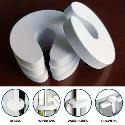 Soft Foam Door Finger Pinch Guards Slam Stopper & Safety Protector, Prevents Injuries and Keeps Pets Safe