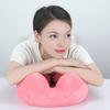 Inflatable Pillow U-Shaped Neck Support Full Filling Portable Nap Cushion Inflatable Headrest Cushion with Storage Bag