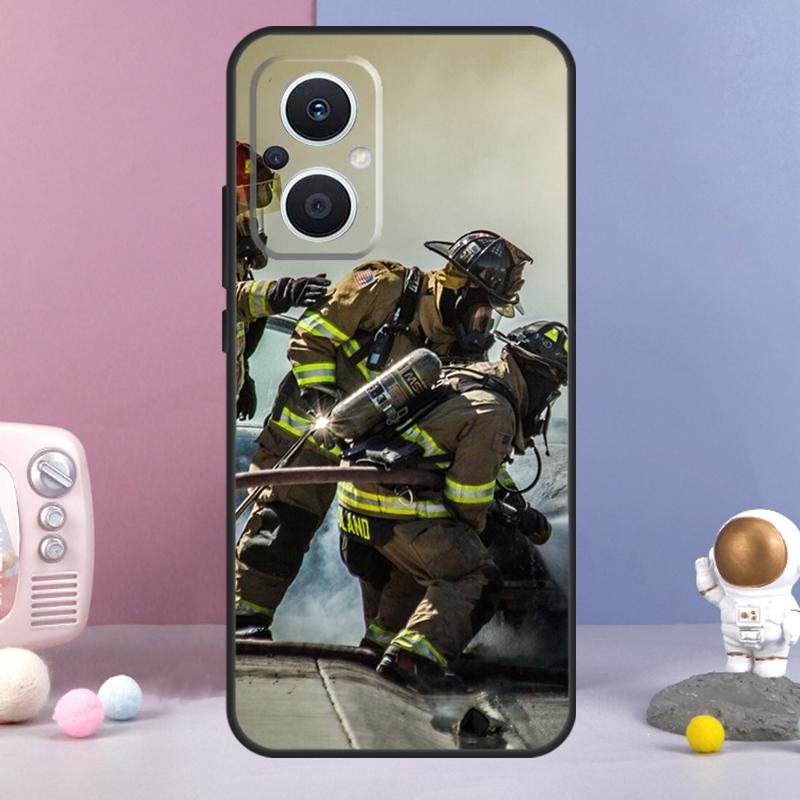 

Fireman Firefighter Funda For OPPO Reno 13 F 11F 12F 14F 10 11 12 14 Pro 7 8 Lite OPPO Find X6 X5 X8 X9 Pro Case OPPO Find X5