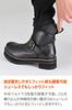 Daytona Motorcycle Riding Thick Genuine with Shift Pad and Cushion Side Size HBS-008+ Men's Boots, Sole, Leather, Built-in Pad, Gore, Black, 25.5cm